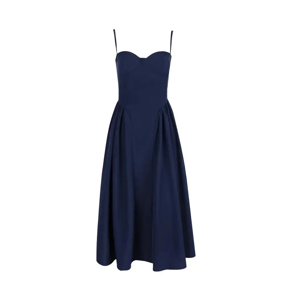 Alika™ Elegant V-Neck Midi Dress
