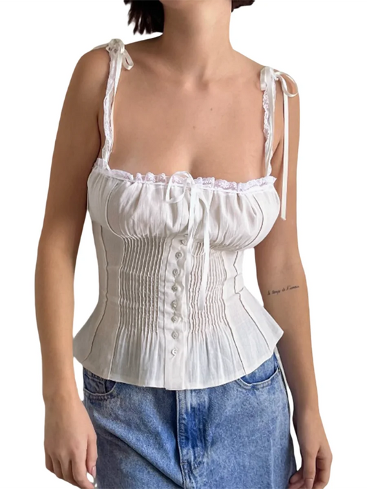 Alika™ Vintage Lace-Trimmed Camisole