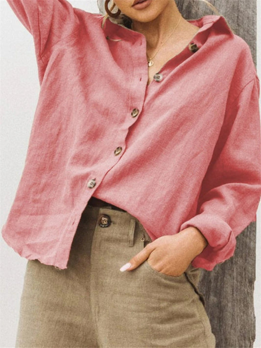 Alika™ Heritage Linen Button-Down Shirt