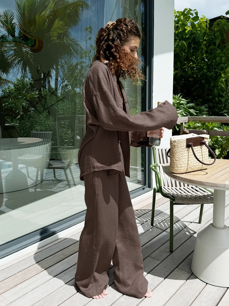 Alika™ Cotton-Linen Lounge Ensemble