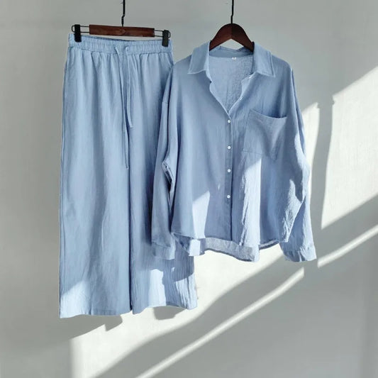 Alika™ Cotton-Linen Relaxed Set